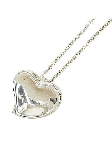 Tiffany & Co. Tiffany & Co. Curved Heart Necklace, SV925 Silver, Women's. (view 1)