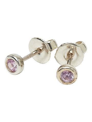 Tiffany & Co. Tiffany & Co. SV925 Silver Pink Sapphire Color by the Yard Earrings for Women (view 1)