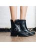 FRYE 100% Leather Black Ankle Boots Size 7 - photo 3