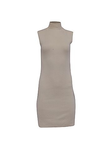 Ralph Lauren  Ralph Lauren High-Neck Mini Dress in Cream Cashmere (view 1)