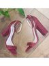 Schutz 100% Nylon Red Heels Size 7 - photo 4