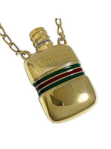 Gucci Gucci unisex pendant necklace, perfume bottle design, vintage. (view 1)