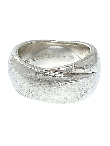 Hermès Hermes Men's/Women's Wide Ring, 925 Sterling Silver (view 1)