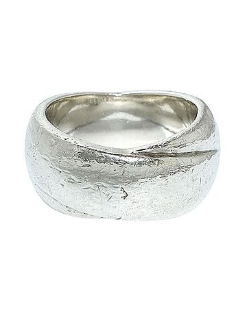 Hermès Hermes Men's/Women's Wide Ring, 925 Sterling Silver (view 2)