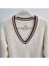 Abercrombie & Fitch Stripes Ivory Brown Pullover Sweater Size XS - photo 4