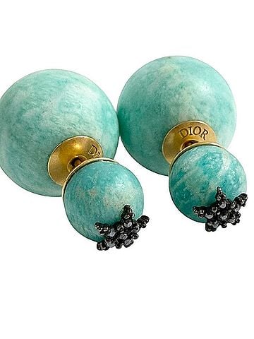 Christian Dior Christian Dior Dior Women's Tribal Earrings, Turquoise Blue (view 1)