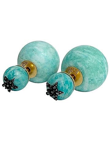 Christian Dior Christian Dior Dior Women's Tribal Earrings, Turquoise Blue (view 2)