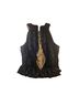 Veronica Beard Floral Black Sleeveless Top Size 0 - photo 2