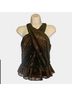 Veronica Beard Floral Black Sleeveless Top Size 0 - photo 3