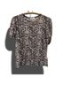 A.L.C. Snake Print Black White Short Sleeve Blouse Size L - photo 5