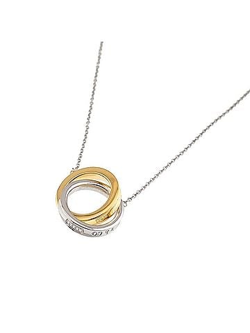 Tiffany & Co. Tiffany & Co. 1837 Interlocking Necklace, 40cm, SV (925 Sterling Silver) and 18K (750 Yellow Gold) (view 1)