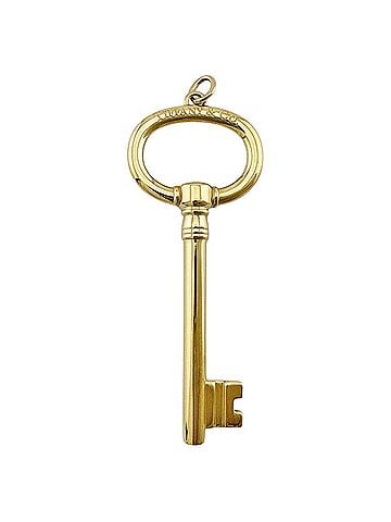 Tiffany & Co. Tiffany & Co. Oval Key Pendant Top, 18K Yellow Gold, Women's. (view 1)