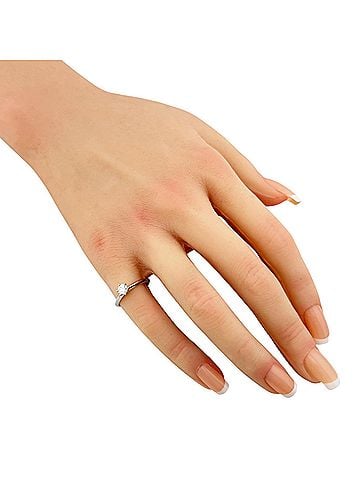 Tiffany & Co. Tiffany & Co. Solitaire Ring, Platinum 950, 0.31ct Diamond, Women's Ring. (view 2)