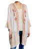 Johnny Was 100% Rayon Floral Ivory Kimono Size S - photo 1