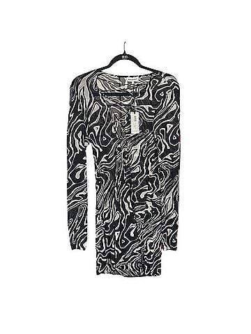 WeWoreWhat V Neck Lace Up Mini Dress Swimsuit Cover Up (view 1)
