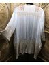 Johnny Was 100% Rayon Floral Ivory Kimono Size S - photo 8