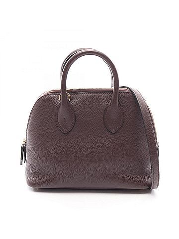Hermès Hermes Bolide 1923 Mini 2-Way Handbag, Leather, Evercolor, Women's, Brown/Pink Tones (view 1)