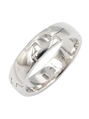 Hermès Hermes Hercules Ring, 18K White Gold (18KWG), Women's, Silver Tone (view 1)