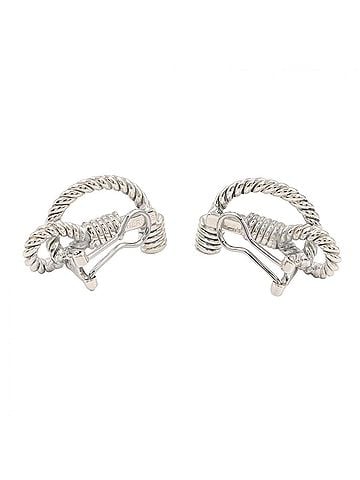 Hermès Hermes Rope Earrings, Sterling Silver 925, Women's Tone (view 2)