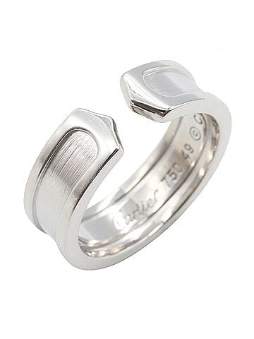 Cartier Cartier C2 Small Ring, 18K White Gold (18KWG), Women's, Silver Tone (view 1)