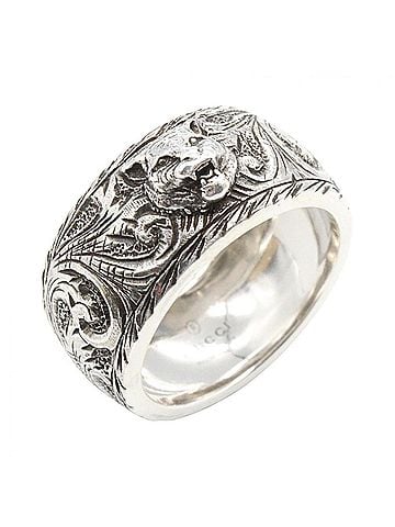 Gucci Gucci Cat Head Ring, Sterling Silver 925, Tone, Men's/Women's, Item Number 433571 (view 1)
