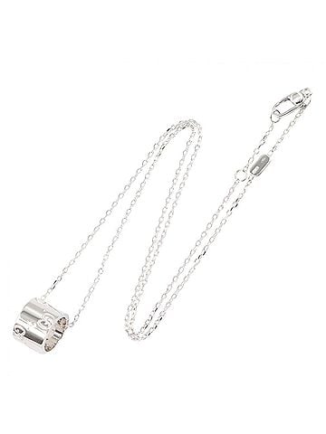 Gucci Gucci Icon Necklace, 18K White Gold (18KWG), Silver Tone, for Men and Women. (view 2)