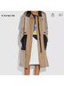 Coach Tan Black Trenchcoat Size 10 - photo 3