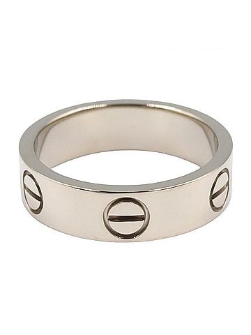 Cartier Cartier Love Ring, 18K White Gold (18KWG), Women's, Silver Tone (view 2)