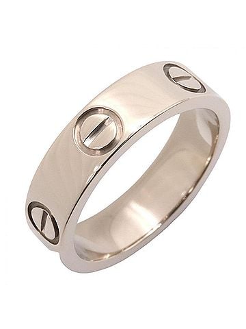 Cartier Cartier Love Ring, 18K White Gold (18KWG), Women's, Silver Tone (view 1)