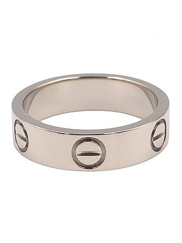 Cartier Cartier Love Ring, 18K White Gold (18KWG), Women's, Silver Tone (view 2)