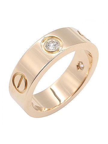 Cartier Cartier Love Ring 3PD - 18K Pink Gold (PG) Diamond Women's Tone Clear B4032400 (view 1)