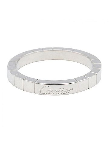 Cartier Cartier Lanieres Ring, 18K White Gold (18KWG), Men's/Women's, Silver Tone (view 2)