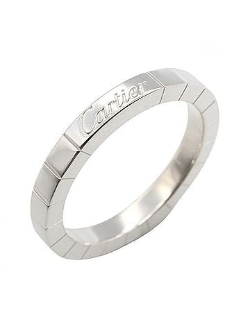 Cartier Cartier Lanieres Ring, 18K White Gold (18KWG), Men's/Women's, Silver Tone (view 1)