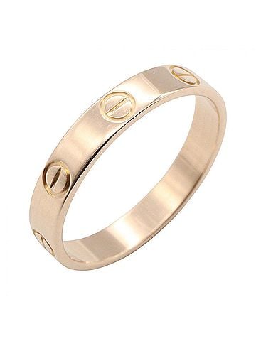 Cartier Cartier Mini Love Ring, 18K Pink Gold (PG), Men's/Women's, Tone (view 1)