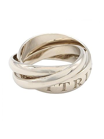 Cartier Cartier Trinity Ring, Jewelry, 18KWG (White Gold), Women's, Silver Tone (view 2)