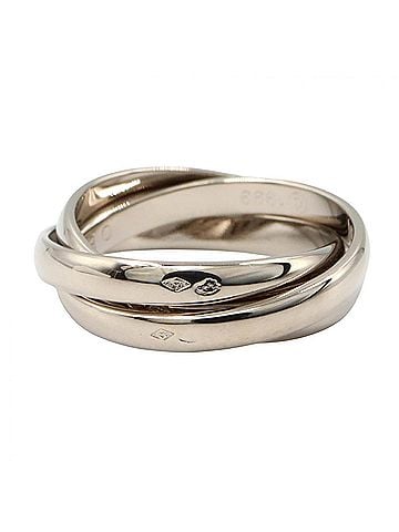 Cartier Cartier Trinity Ring, 18K White Gold (18KWG), Silver Tone, B4039751 (view 2)