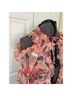 Aqua 100% Polyester Floral Pink Romper Size M - photo 4