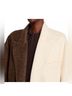 Ronny Kobo Brown White Coat Size S - photo 6