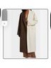 Ronny Kobo Brown White Coat Size S - photo 7