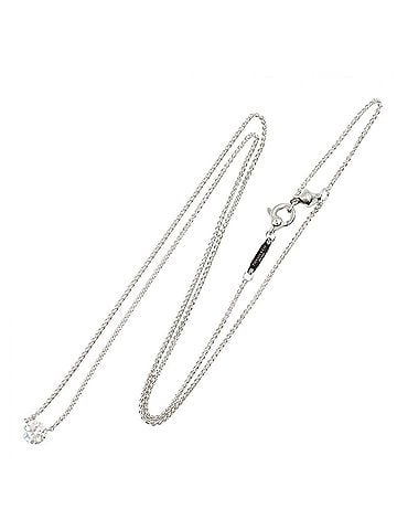 Tiffany & Co. Tiffany & Co. Titan Setting by Forel William Necklace, Platinum 950, Diamond, Women's, Silver/Clear Tone (view 2)