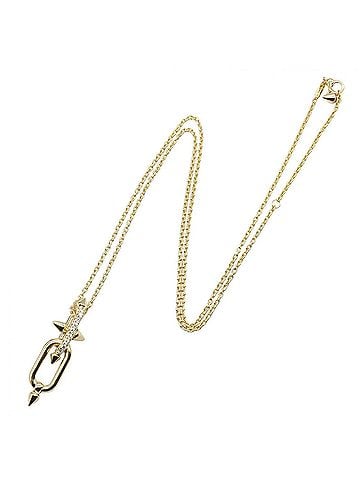 Tiffany & Co. Tiffany & Co. Titan Diamond Necklace, 18K (Yellow Gold), Diamond, Women's, Gold Tone, Clear Tone (view 2)