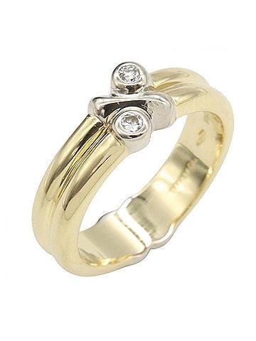 Tiffany & Co. Tiffany & Co. Signature Diamond Ring - Ring/Finger Jewelry 18K (Yellow Gold) / 18KWG (White Women's Gold Tone Silver Clear (view 1)
