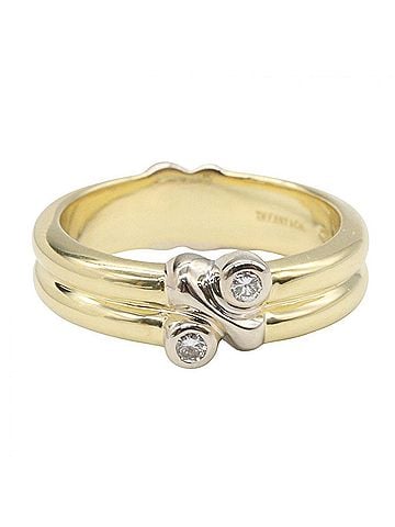 Tiffany & Co. Tiffany & Co. Signature Diamond Ring - Ring/Finger Jewelry 18K (Yellow Gold) / 18KWG (White Women's Gold Tone Silver Clear (view 2)