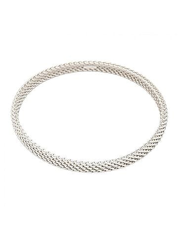 Tiffany & Co. Tiffany & Co. Somerset Bangle, 18K White Gold (18KWG), Silver Tone, for Men and Women (view 1)