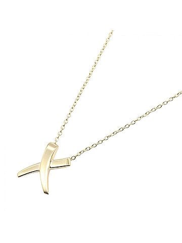 Tiffany & Co. Tiffany & Co. Kiss Necklace, 18K (Yellow Gold), Women's Jewelry, Gold Tone (view 1)