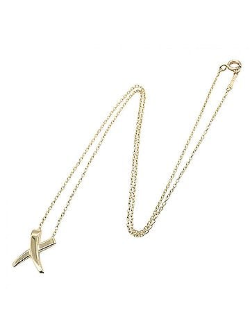 Tiffany & Co. Tiffany & Co. Kiss Necklace, 18K (Yellow Gold), Women's Jewelry, Gold Tone (view 2)