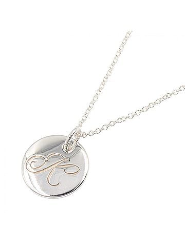 Tiffany & Co. Tiffany & Co. Alphabet Charm Necklace, Sterling Silver 925, Women's Jewelry, Tone (view 1)