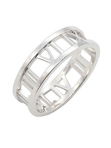 Tiffany & Co. Tiffany & Co. Atlas Ring - Ring/Finger Jewelry 18K White Gold (WG) Men's/Women's Silver Tone (view 1)