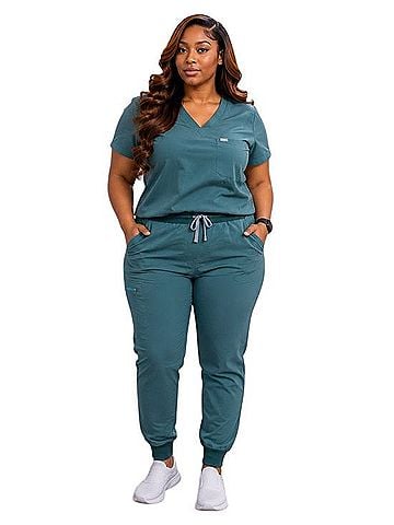 FIGS Catrina Top and Zamora Cargo Pants (view 2)