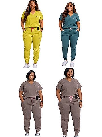 FIGS Catrina Top and Zamora Cargo Pants (view 1)